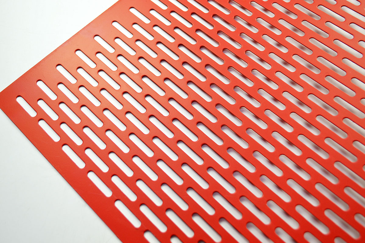 Perforated Metal red 