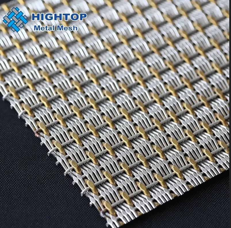 Architectural decorative wire mesh for cabinet woven interior design-1