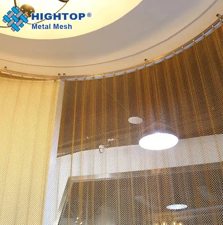 HTP-MMC001 Metal Coil Drapery Mesh Curtain application