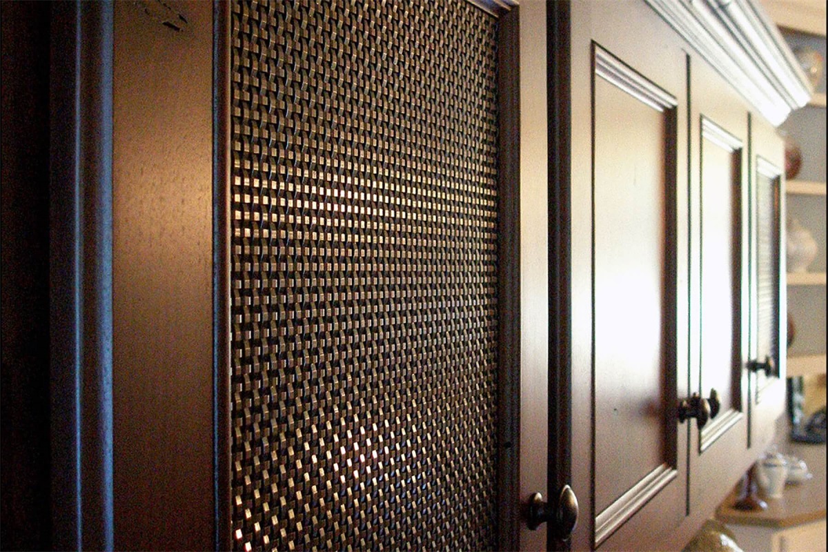 brass mesh for cabinet door