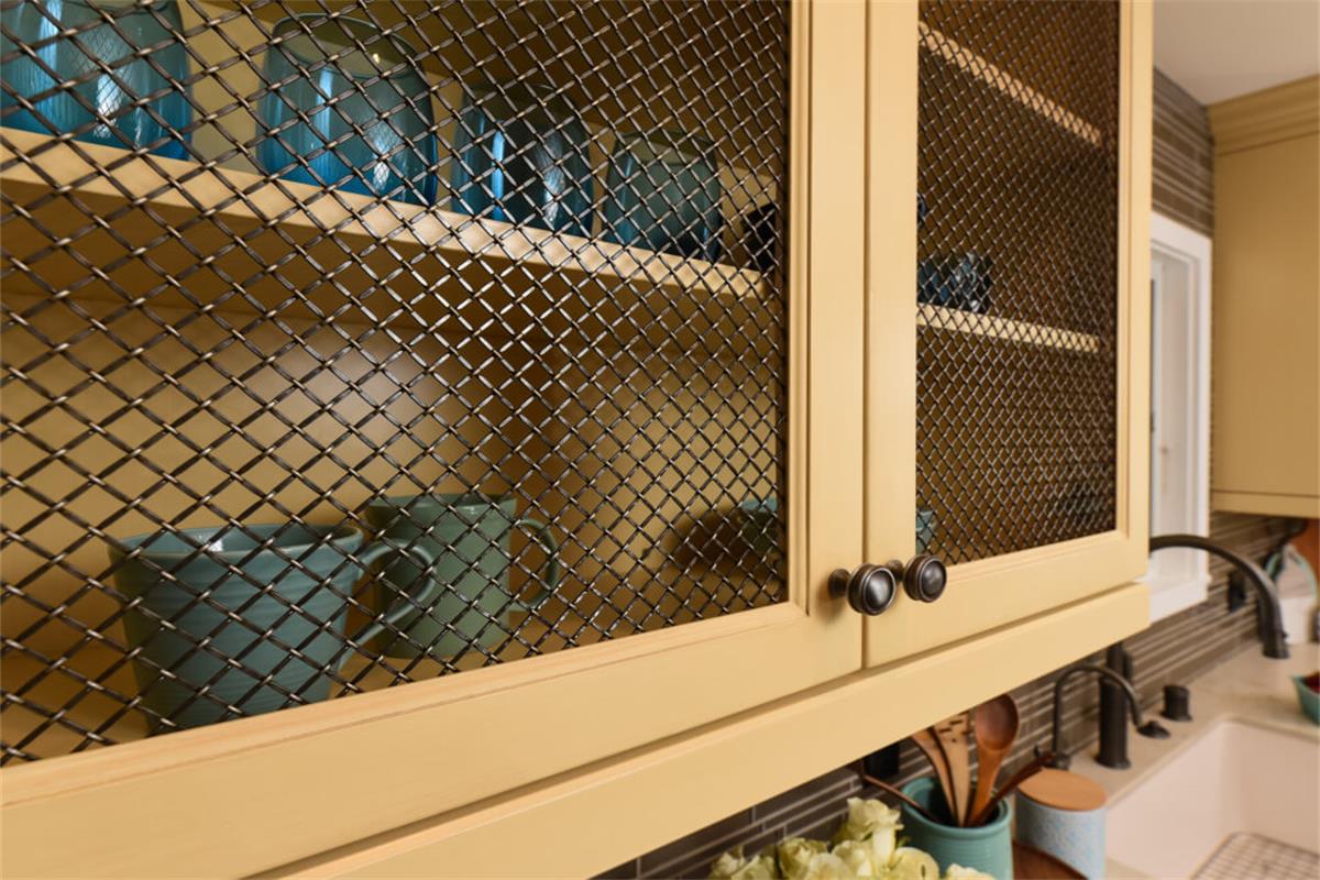 decorative wire-mesh-cabinet-door-kitchen