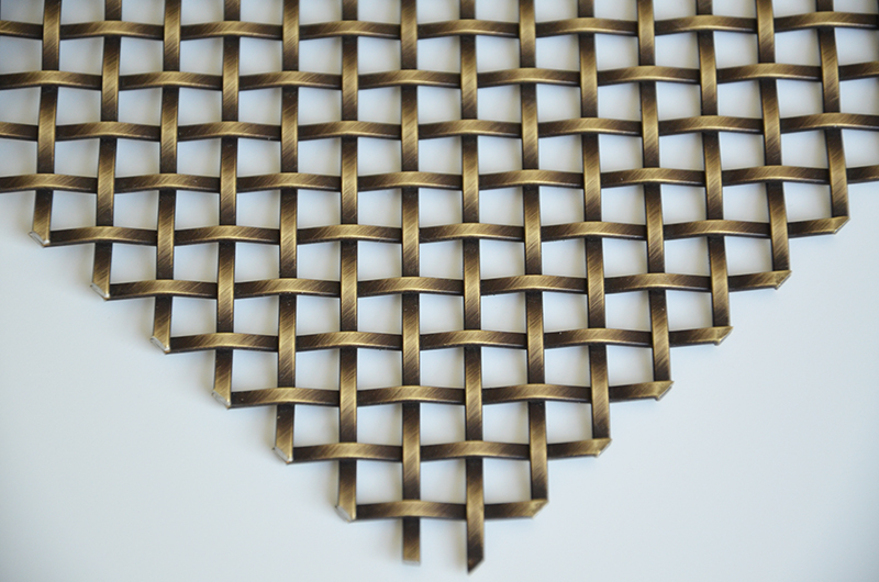 Fine Woven Mesh - Woven Mesh - Brass Grille - Decorative Exterior Grilles  for Radiator Covers and more